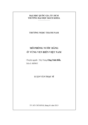 Luận văn thạc sĩ kỹ thuật xây dựng mô phỏng nước dâng ở vùng ven biển việt nam