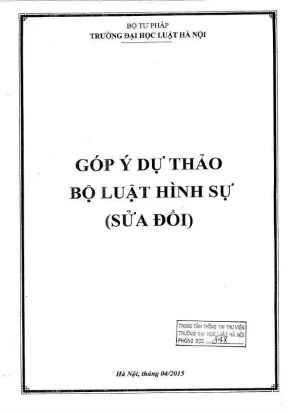 Hội thảo khoa học góp ý dự thảo bộ luật hình sự sửa đổi