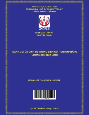 Đánh giá ổn định hệ thống điện có tích hợp năng lượng gió hòa lưới