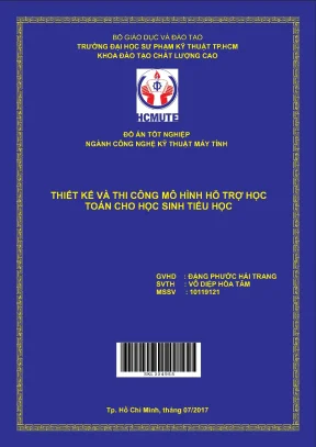 Thiết kế và thi công mô hình hỗ trợ học toán cho học sinh tiểu học