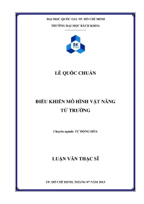Luận văn thạc sĩ tự động hóa điều khiển mô hình vật nâng từ trường