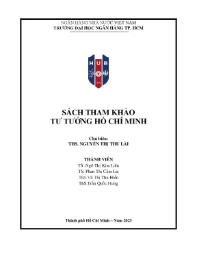 Sách tham khảo tư tưởng hồ chí minh