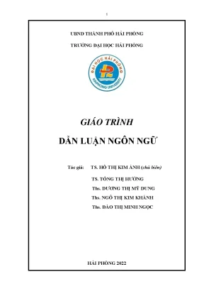 Giáo trình dẫn luận ngôn ngữ
