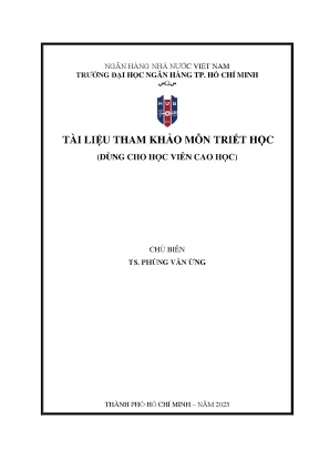 Tài liệu tham khảo môn triết học dùng cho học viên cao học
