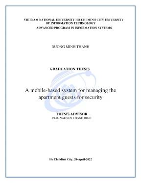 Khóa luận tốt nghiệp a mobilebased system for managing the apartment guests for security