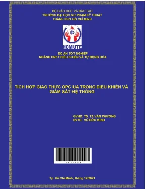 Tích hợp giao thức opc ua trong điều khiển và giám sát hệ thống