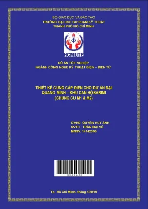 Thiết kế cung cấp điện cho dự án đại quang minh khu căn hộ sarimi chung cư m1 m2