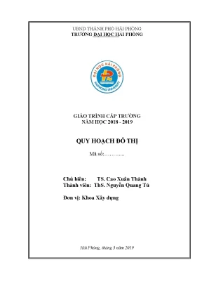 Giáo trình quy hoạch đô thị