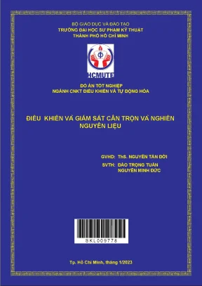 Điều khiển và giám sát cân trộn và nghiền nguyên liệu