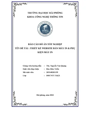 Đồ án tốt nghiệp công nghệ thông tin thiết kế website bán máy in phụ kiện máy in