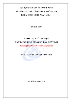 Khóa luận tốt nghiệp kỹ thuật phần mềm xây dựng ứng dụng sổ tay covid19