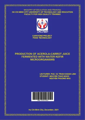 Production of acerolacarrot juice fermented with kefir microorganisms