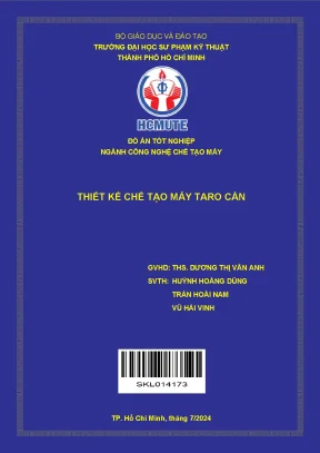 Thiết kế chế tạo máy taro cần