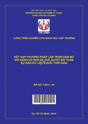 Kết hợp phương pháp làm trơn hàm mũ với mạng nơ ron để giải quyết bài toán dự báo dữ liệu chuỗi thời gian