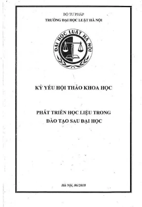Kỷ yếu hội thảo khoa học cấp khoa phát triển học liệu trong đào tạo sau đại học
