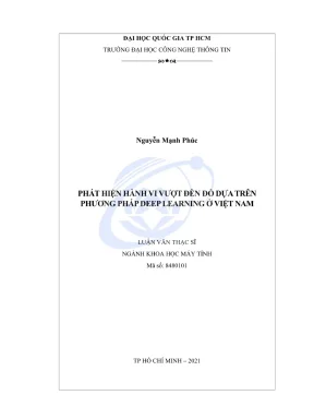 Luận văn thạc sĩ khoa học máy tính phát hiện hành vi vượt đèn đỏ dựa trên phương pháp deep learning ở việt nam