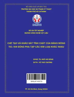 Chế tạo và khảo sát tính chất của màng mỏng tio₂ khi đồng pha tạp các kim loại khác nhau
