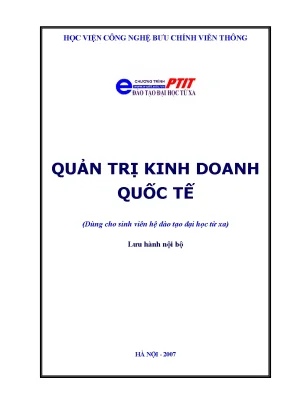 Quản trị kinh doanh quốc tế hà văn hội