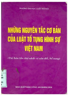 Những nguyên tắc cơ bản của luật tố tụng hình sự việt nam hoàng thị sơn bùi kiên điện