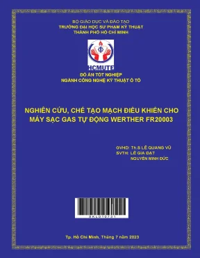 Nghiên cứu chế tạo mạch điều khiển cho máy sạc gas tự động werther fr20003