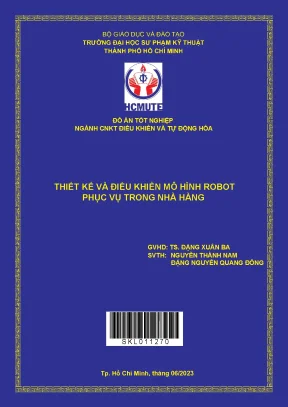 Thiết kế và điều khiển mô hình robot phục vụ trong nhà hàng