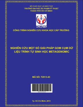 Nghiên cứu một số giải pháp gom cụm dữ liệu trình tự sinh học metagenomic