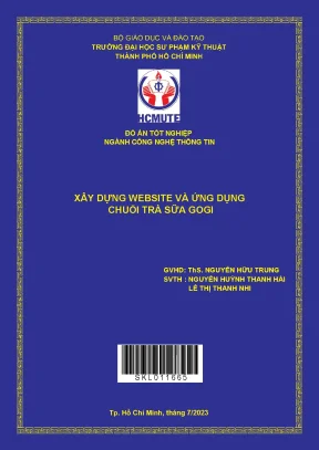Xây dựng website và ứng dụng chuỗi trà sữa gogi