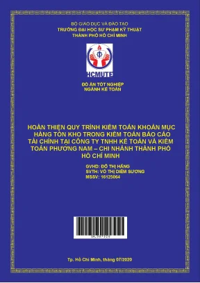 Hoàn thiện quy trình kiểm toán khoản mục hàng tồn kho trong kiểm toán báo cáo tài chính tại công ty tnhh kế to