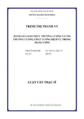 Luận văn thạc sĩ kỹ thuật điện tử đánh giá giao thức thương lượng và tái thương lượng chất lượng dịch vụ trong mạng umts