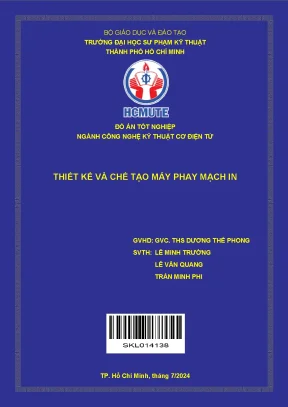 Thiết kế và chế tạo máy phay mạch in