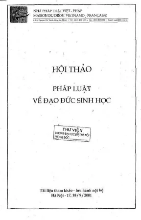 Kỷ yếu hội thảo khoa học pháp luật về đạo đức sinh học