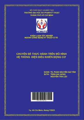 Chuyên đề thực hành trên mô hình hệ thống điện điều khiển động cơ