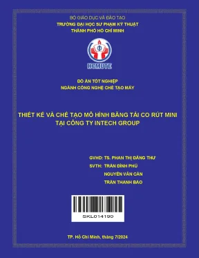 Thiết kế và chế tạo mô hình băng tải co rút mini tại công ty intech group