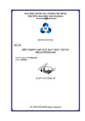 Luận văn thạc sĩ tự động hóa điều khiển lqg máy bay trực thăng helicopter os4