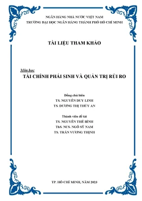 Tài liệu tham khảo tài chính phái sinh và quản trị rủi ro nguyễn duy linh