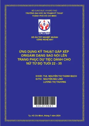 Đồ án tốt nghiệp ứng dụng kỹ thuật gấp xếp origami dạng sao nổi lên trang phục dự tiệc dành cho nữ từ độ tuổi 2235