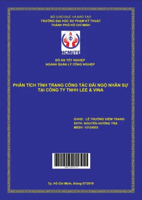 Phân tích tình trạng công tác đãi ngộ nhân sự tại công ty tnhh lee vina