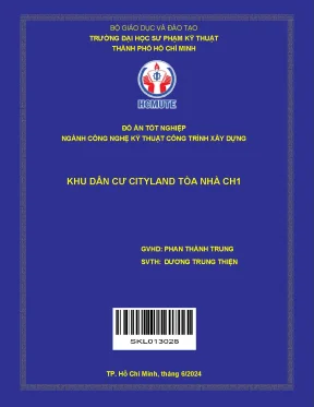 Đồ án tốt nghiệp công nghệ kỹ thuật công trình xây dựng khu dân cư cityland tòa nhà ch1