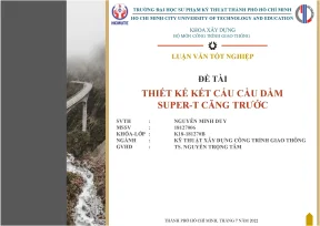 Đồ án tốt nghiệp thiết kế kết cấu cầu dầm super t căng trước