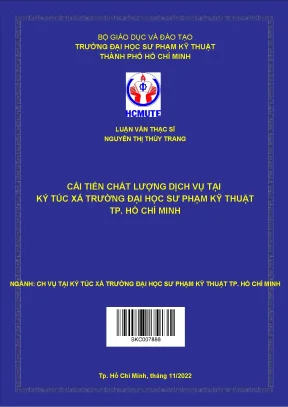 Cải tiến chất lượng dịch vụ tại ký túc xá trường đại học sư phạm kỹ thuật tp hồ chí minh