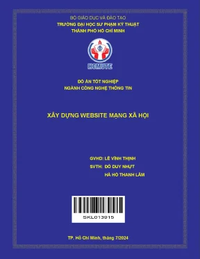 Đồ án tốt nghiệp công nghệ thông tin xây dựng website mạng xã hội
