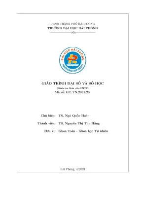 Giáo trình đại số và số học