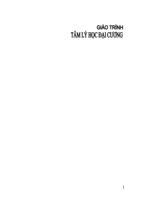 Giáo trình tâm lý học đại cương trường đại học luật hà nội đặng thanh nga chủ biên phan kiều hạnh