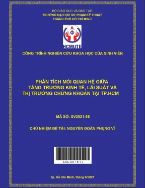 Phân tích mối quan hệ giữa tăng trưởng kinh tế lãi suất và thị trường chứng khoán tại tp hcm