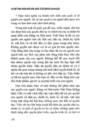 Sách chuyên khảo cơ chế thực hiện điều ước quốc tế về quyền con người nguyễn thị kim ngân phần 2