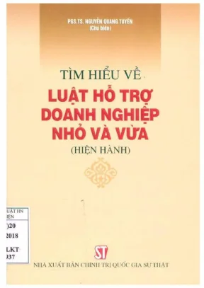 Tìm hiểu về luật hỗ trợ doanh nghiệp nhỏ và vừa hiện hành nguyễn quang tuyến chủ biên vũ hoàng yến phạm minh tiến