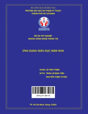 Đồ án tốt nghiệp công nghệ thông tin ứng dụng giáo dục mầm non