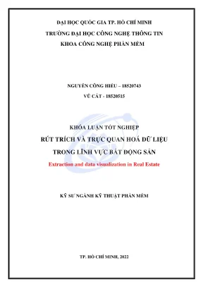 Khóa luận tốt nghiệp kỹ thuật phần mềm rút trích và trực quan hóa dữ liệu bất động sản