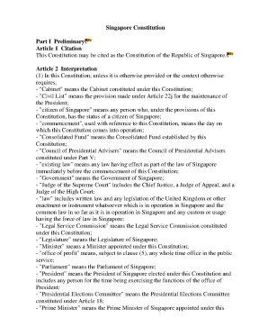 The constitution of the republic of singapore