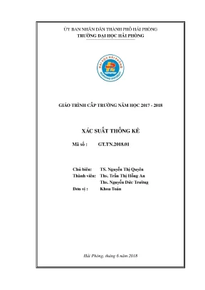 Giáo trình xác suất thống kê